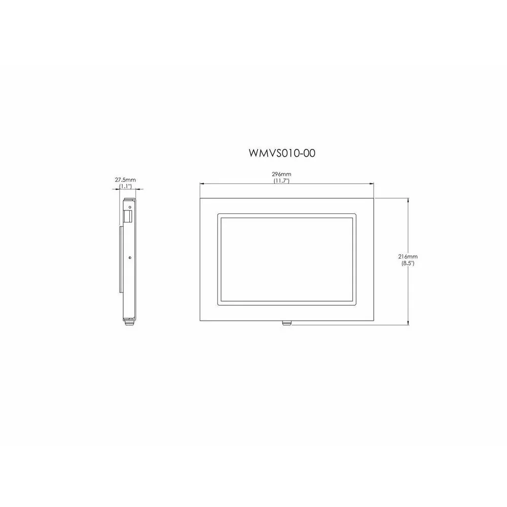 TabCare iPad 11” Locking Tablet Enclosure – VESA Mount –‎ Security Case (Black)